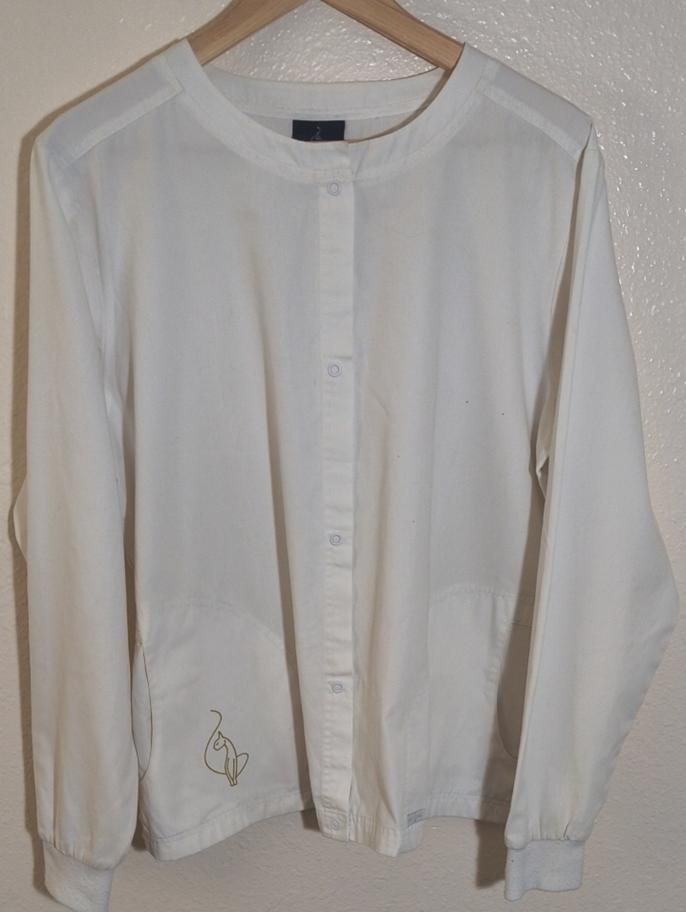 Baby Phat White Button Down Long Sleeve Shirt